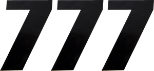 Vinyl Race Numbers Black, 1, nordicamoto.ro