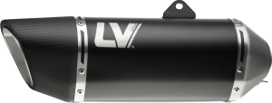 Tobă de eșapament LeoVince LV-14 R Black Edition Slip-On pentru Kawasaki Z400 / Z500, 4, nordicamoto.ro
