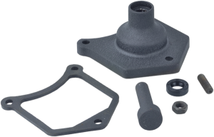 Solenoid End Cover/starter Buttons Black, Wrinkle