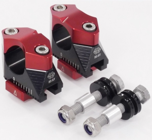 2d.gt Handlebar Risers Black, Red