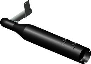 Sidekick Ghost Pipe Black, 1, nordicamoto.ro