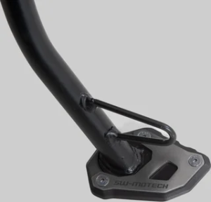 Extensie pentru piciorul suportului lateral, negru, argintiu, 2, nordicamoto.ro