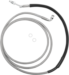 Stainless Steel Hydraulic Clutch Line Black +152 mm (6''), 1, nordicamoto.ro