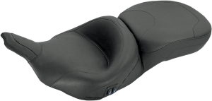 Heated One-piece 2-up Vinyl Touring Seat Black, 1, nordicamoto.ro