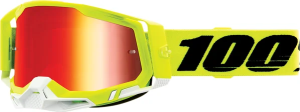 Ochelari 100% Racecraft 2 Yellow Red Mirror