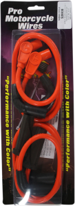 8mm Custom-fit Spark Plug Wire Kit Orange, 1, nordicamoto.ro