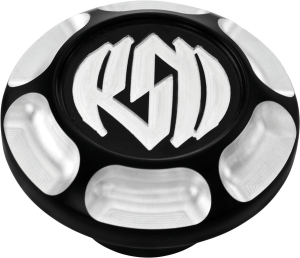 Gas Cap Vint Contrast Cut Black, Silver, 2, nordicamoto.ro