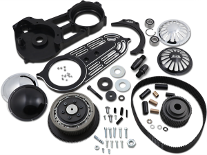 2(r) Belt Drive Kit With Changeable Domes Black, 1, nordicamoto.ro