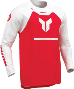 Ridemode Menace Jersey White, Red 