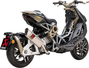 Slip-on Line Muffler Scooter Titanium Look 