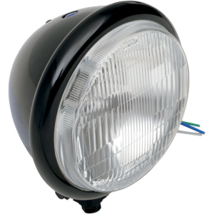 14,5 Cm (5-3/4(r)) Headlight Assembly Gloss Black, 1, nordicamoto.ro