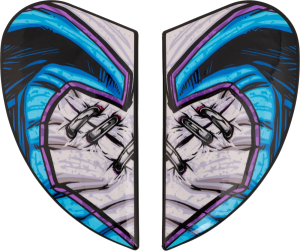 Airframe Pro Helmet Side Plates Blue, Gray 