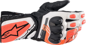 Manusi Alpinestars SP-8 V3 Black/White/Fluorescent Red
