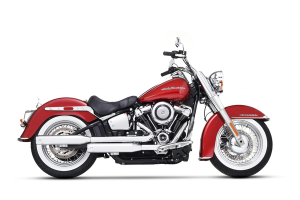 Muffler Slip-on 3.5(r) Duals For Softails Chrome