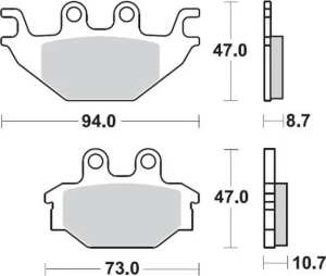 Nitro Atv Brake Pads