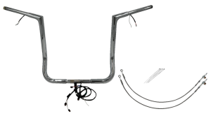 Plug & Play Ez Install 1-1/4(r) Flat Top Handlebar Kit Silver
