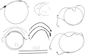 Sterling Chromite Ii® Designer Handlebar Installation Kit Silver, 2, nordicamoto.ro