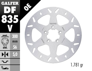Brake Rotor Fixed Round Silver