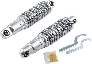 Premium Ride-height Adjustable Shocks Black, Chrome
