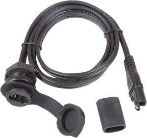 Weatherproof Sae Thin Panel Mount Socket O-40 Black, 1, nordicamoto.ro