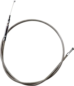 Cablu de accelerație/ralanti din oțel inoxidabil Armor Coat pentru motociclete cruiser, model Silver Standard, 1, nordicamoto.ro