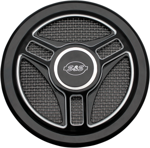 Stealth Air Cleaner Cover Black, 3, nordicamoto.ro