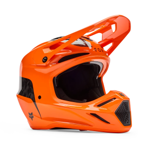 Casca Motocross Fox V3 RS Fracture Portocaliu Fluo