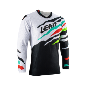 Tricou Leatt 5.5 Ultraweld Tiger White/Black/Green/Red