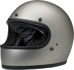 Gringo Full Face Helmet Flat Titanium 2x-large Gray, Off-white, Silver 2XL, 1, nordicamoto.ro