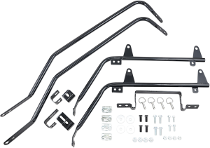 Baggertail Saddlebag Mount For Softail Models Black