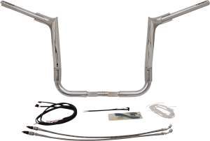 1-1/2(r) Ez Install Pointed Top Handlebar Kit Silver