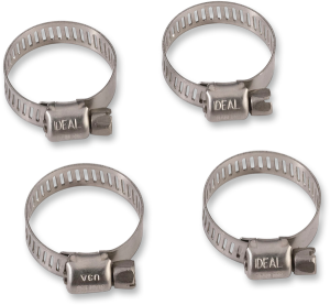 Gear Drive Hose Clamps Silver
