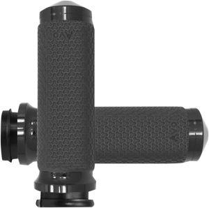 Vibration Dampening Memory Foam Grips Black