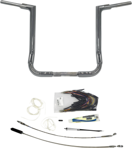 1-1/2(r) Ez Install Flat Top Handlebar Kit Silver