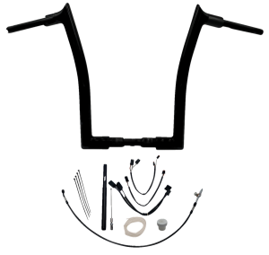 1-1/2(r) Ez Install Pointed Top Handlebar Kit Black, 2, nordicamoto.ro