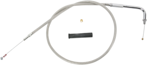 Stainless Braided Idle Cable Silver