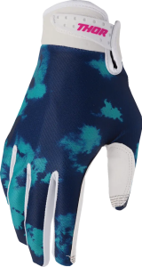 Youth Launchmode Bleach Gloves Blue, Green, White 