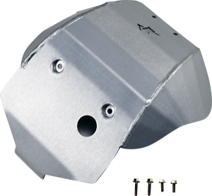 MOOSE RACING Placă de protecție din aluminiu, argintie 