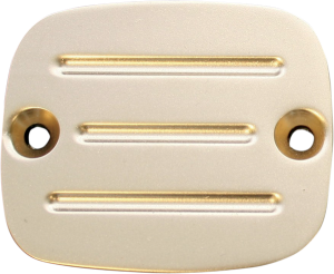 Master Cylinder Cover With Milled Lines Brass