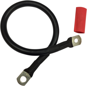Battery Cable With Optional Shrink Tube Black, 1, nordicamoto.ro