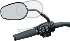 Mirror Stem Extenders Black, Gloss, 2, nordicamoto.ro