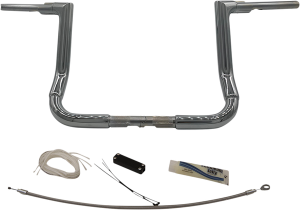 1-1/2(r) Ez Install Flat Top Handlebar Kit Silver