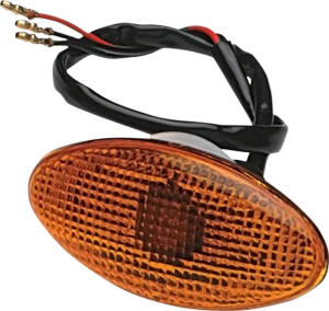 Flat Oval Marker Lights Amber, 1, nordicamoto.ro
