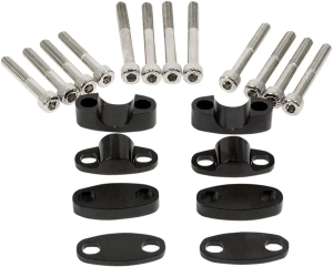 Aluminum Handlebar Riser Kit Black