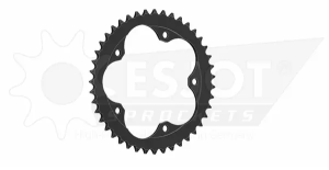 Pinion standard spate 525, negru 