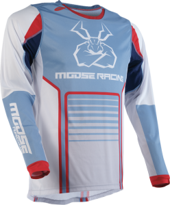 Tricou Moose Racing Agroid Blue/Gray