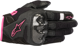 Manusi Textile Dama Alpinestars  Stella SMX-1 Air V2 Black/Fuchsia