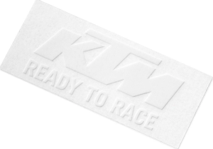 Echipament pentru fani, LOGO STICKER WHITE/ORANGE, nordicamoto.ro