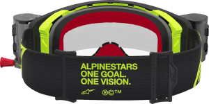 Ochelari Alpinestars Supertech Firma Roll-Off Negru/Galben Fluo/Lentila Clara, 2, nordicamoto.ro