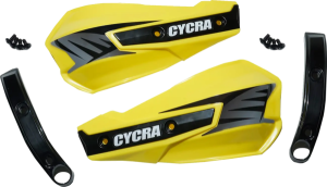 Replacement Vortex Handshields W- Abrasion Guards Yellow 